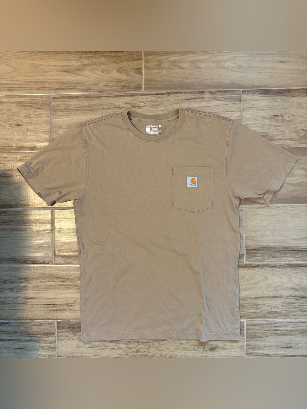 Carhartt Short-Sleeve Pocket Tee in Khaki